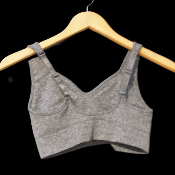 Puma Heather Gray Sports Bra Women’s Small - Picture 2 of 3